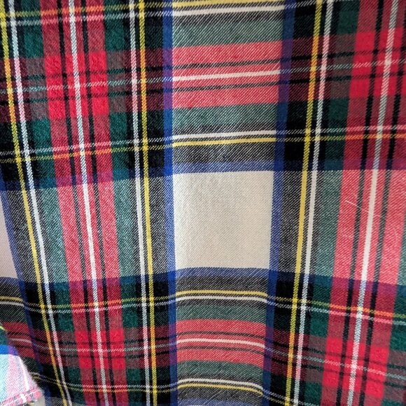 Lauren Ralph Lauren plaid ruffled button down blouse Small Academia Tartan - Picture 8 of 9